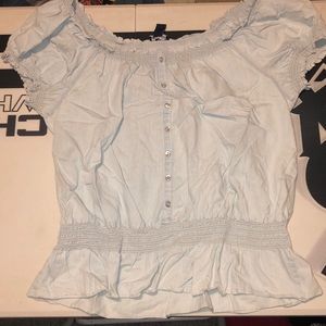 Off the shoulder ruffle top